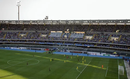 Vista dello Stadio Bentegodi durante una partita di Serie A