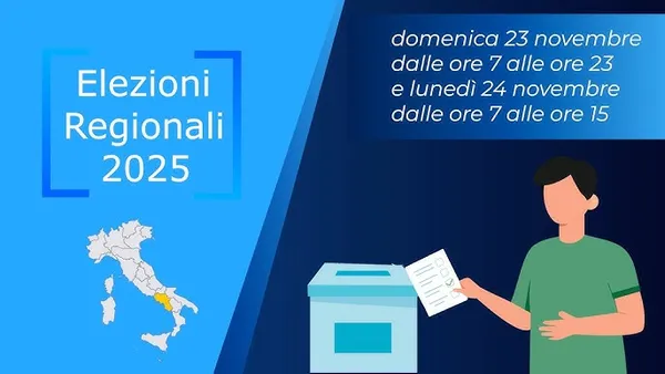 Campania, circa cinque milioni di cittadini al voto il 23 e 24 novembre per le Regionali 2025