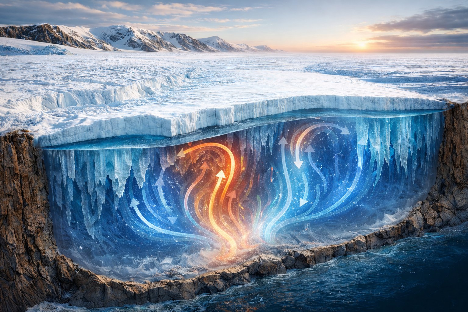 Il ghiaccio della Groenlandia si comporta come un fluido: la scoperta che cambia la visione delle calotte polari